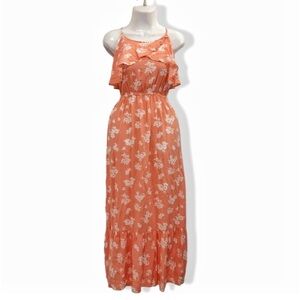 Peyton & Parker Coral Floral Maxi